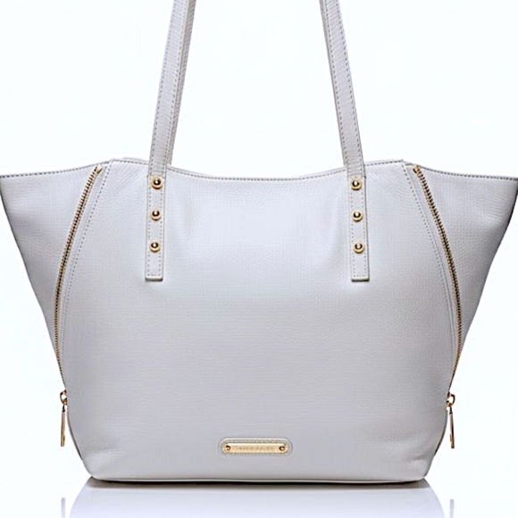 Juicy Couture Handbags - VINTAGE JUICY COUTURE, LARGE SOFT, IVORY LEATHER TOTE, SHOPPER NWT
